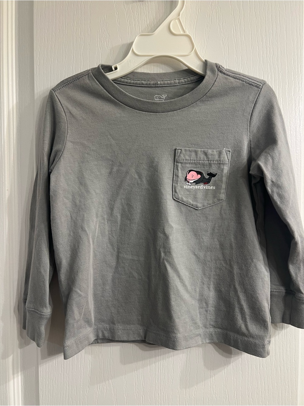 Vineyard Vines Kids' Halloween Vampire Long-Sleeve Pocket Tee